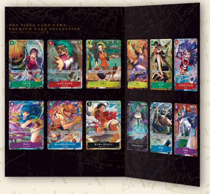 *PRE-ORDER* ONE PIECE PREMIUM CARD COLLECTION Best Selection Vol.3 Japanese Binder